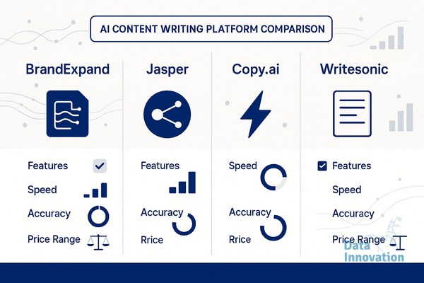 AI Content Writing Platforms Compared: BrandExpand vs Jasper vs Copy.ai vs Writesonic